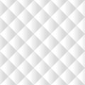 Seamless white padded upholstery vector pattern texture