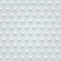 Seamless white peaked tile textured panel