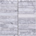 Seamless white rectangle marble Mosaic pattern Royalty Free Stock Photo