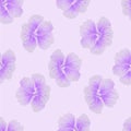 Seamless wild floral pattern with nasturtium. Hibiscus flowers background. Botanical Motifs scattered random. Texture for fashion Royalty Free Stock Photo