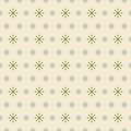 Seamless winter pattern of snowflakes in shabby colors