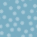 Seamless Winter Snow Flakes Background Pattern Royalty Free Stock Photo