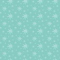 Seamless winter snowflakes pattern. Watercolor Christmas background. Hand drawn fabric paper texture design Royalty Free Stock Photo