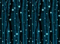 Seamless winter wood forest branches night pattern - christmas trees eve