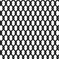 Seamless wired steel grid netting fence pattern black and white isolated, Barbed metal mesh fence prison barrier, Chain link fence