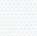 Seamless wireframe cubic abstract geometric isometric pattern background texture.