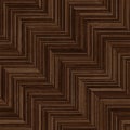 Seamless wood parquet texture herringbone deep brown