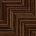 Seamless wood parquet texture herringbone deep brown