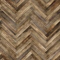 Seamless wood parquet texture herringbone old Royalty Free Stock Photo