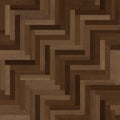 Seamless wood parquet texture herringbone various brown