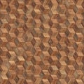 Seamless wood parquet texture hexagon 3d