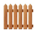 Seamless wooden fence