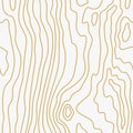 Seamless wooden fiber pattern. Golden wood, grain texture. Dense lines. Abstract background. Vector illustration Royalty Free Stock Photo