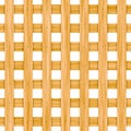 Seamless wooden lattice isolated on white Royalty Free Stock Photo