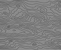 Seamless wooden pattern. Wood grain texture. Dense lines. Abstract gray background. Vector Royalty Free Stock Photo