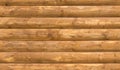 Seamless wooden round timber wall