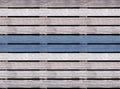 Seamless wooden texture of floor or pavement, wooden pallet with blue line Royalty Free Stock Photo