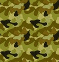 Seamless Woodland Camo Pattern