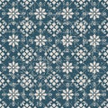Seamless worn out vintage background 347_cross square check flower Royalty Free Stock Photo