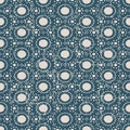 Seamless worn out vintage background 371_round circle polygon flower