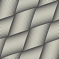 Seamless Woven Background. Monochrome Outline Pattern