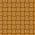 Seamless woven wicker rail fence background