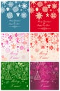 Seamless xmas cards