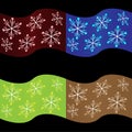 Seamless xmas vector 4 in 1