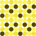 Seamless yellow abstract balls striped pattern