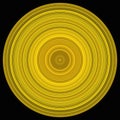 Seamless yellow circle pattern creative ornamental design dark background Royalty Free Stock Photo