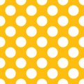 Yellow Polka Dot Seamless Paper Pattern