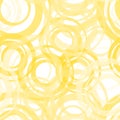 Seamless Yellow Ring Pattern