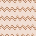 Seamless zigzag pattern. Iced coffee colors background