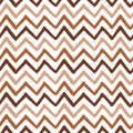 Seamless zigzag pattern. Iced coffee and white colors.