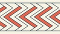Seamless Zigzag Pattern in Warm Tones for Backgrounds & Textures, vector design Generative AI Royalty Free Stock Photo