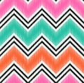 Seamless zigzag stripes textured fabric Royalty Free Stock Photo