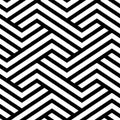 Seamless Zigzag Texture Fabric Print Pattern. Black and White Geometric Vector. Textile and Home Decoration