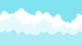 Seamless cloud sky cartoon background Royalty Free Stock Photo