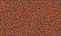 Illustration of seamless pattern of orange geometric shapes on brown background. Royalty Free Stock Photo