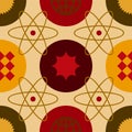 Hot Atom Seamless Pattern