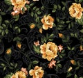 Seampless flower ditsy classic rose print