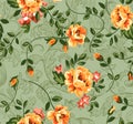 Seampless flower ditsy classic rose print