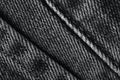 Seams on jeans close-up. Stitching on denim. Close up of blue jeans background. Denim texture Royalty Free Stock Photo