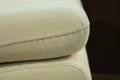 Seams on the sofa close-up. Technology Concept. Exhibition of sofas Royalty Free Stock Photo