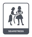 seamstress icon in trendy design style. seamstress icon isolated on white background. seamstress vector icon simple and modern Royalty Free Stock Photo