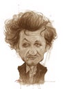 Sean Penn Caricature Sketch