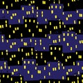 Seanless pattern with a city at night