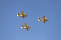 Seaplane. Airplane. Military vehicle. Spanish Air Force on the day of the National Holiday of October 12