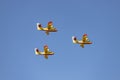 Seaplane. Airplane. Military vehicle. Spanish Air Force on the day of the National Holiday of October 12