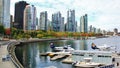 Seaplane in Coal Harbour, Downtown Vancouver, British Columbia, Canada Royalty Free Stock Photo